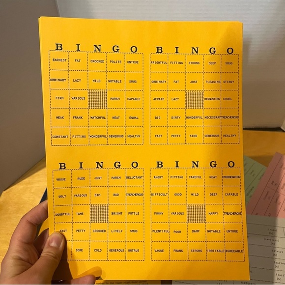 Vocabulary Bingo Games Level 1 And 2 Education Learning Elem-Upper Grades 1988 - Picture 6 of 8